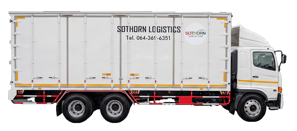 รถบรรทุกขนส่งสินค้าตู้ทึบ จากบริษัท Sothorn Logistics